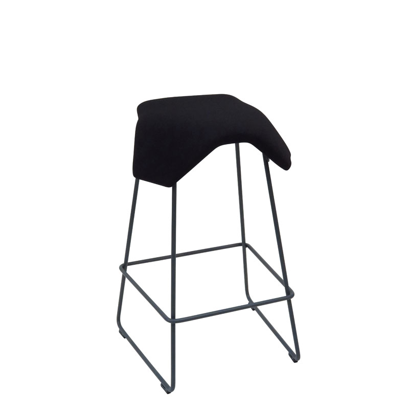 saddle, ergonomic, chair, bar stool, wood, design, finnish, furniture, school - myKolme Iloa joy bar black