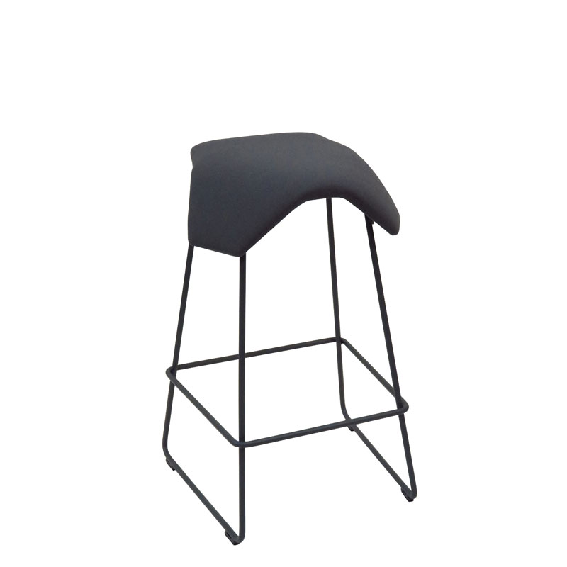 saddle, ergonomic, chair, bar stool, wood, design, finnish, furniture, school - myKolme Iloa joy bar grey