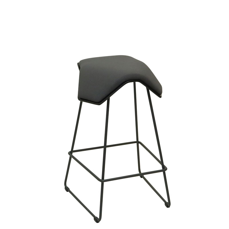 saddle, ergonomic, chair, bar stool, wood, design, finnish, furniture, school - myKolme Iloa one bar ash grey fame