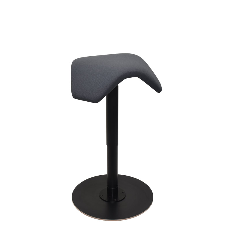 saddle, ergonomic, chair, stool, wood, design, finnish, furniture, school - myKolme liiku joy black fame grey