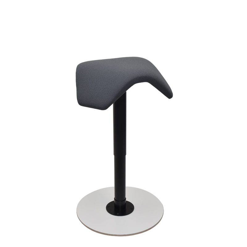 saddle, ergonomic, chair, stool, wood, design, finnish, furniture, school - myKolme liiku joy white fame grey